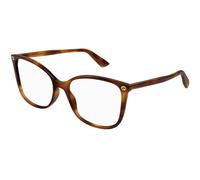 Gucci GG0026O 002 Woman Optical frames Acetate Havana Transparent Cat Eye