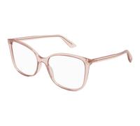 Gucci GG0026O 013 Woman Optical frames Pink Transparent Cat Eye