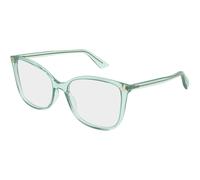 Gucci GG0026O 028 Woman Optical frames Acetate Green Transparent Cat Eye