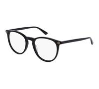 Gucci GG0027O 001 Woman Optical frames Plastic Black Transparent Round