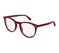 Gucci GG0027O 021 Woman Optical frames Acetate Bordeaux Transparent Round