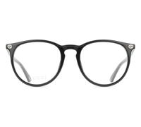 Gucci GG0027O 015 Woman Optical frames Acetate Black Transparent Round