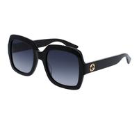 Gucci GG0036SN 001 Woman Sunglasses Acetate Black Grey Squared Normal Shaded