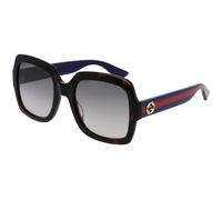 Gucci GG0036SN 004 Woman Sunglasses Acetate Havana Brown Squared Normal Shaded