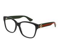 Gucci GG0038ON 011 Woman Optical frames Black Transparent Squared