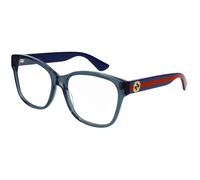 Gucci GG0038ON 012 Woman Optical frames Blue Transparent Squared