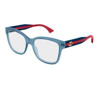 Gucci GG0038ONN 004 Woman Optical frames Acetate Blue Transparent Butterfly