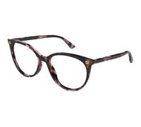 Gucci GG0093O 009 Woman Optical frames Acetate Havana Transparent Round