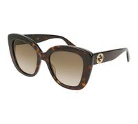 Gucci GG0327S 002 Woman Sunglasses Plastic Havana Brown Cat Eye Normal