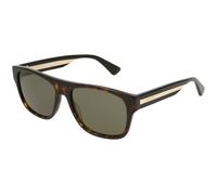 Gucci GG0341S 003 Man Sunglasses Acetate Havana Green Squared Normal