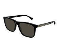 Gucci Man GG0381SN 007 Sunglasses Acetate Black Grey Squared Polarized
