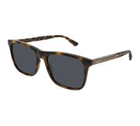 Gucci GG0381SN 009 Man Sunglasses Acetate Havana Blue Squared Normal