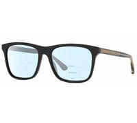 Gucci GG0381SN Unisex Multi-Focus Blue Light Glasses in Black Gold Crystal 57 mm