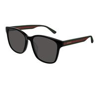 Gucci GG0417SK 001 Unisex Sunglasses Plastic Black Grey Squared Normal