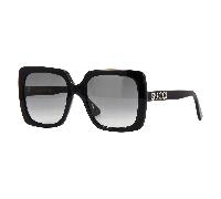 Gucci GG0418S 001 Woman Sunglasses Plastic Black Grey Squared Normal