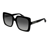 Gucci GG0418S 001 Woman Sunglasses Plastic Black Grey Squared Normal