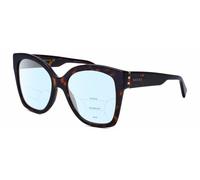 GUCCI GG0459S-002 Cat Eye Multi-Focus Blue Light Glasses Brown Havana Gold 54 mm