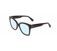Gucci GG0459S Womens Cateye Designer Blue Light Filter Glasses Gloss Black 54 mm