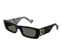 Gucci GG0516S 001 Woman Sunglasses Acetate Black Grey Squared Normal