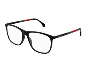 Gucci GG0554O 009 Man Optical frames Acetate Black Transparent Squared
