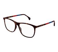 Gucci GG0554O 010 Man Optical frames Acetate Havana Transparent Squared