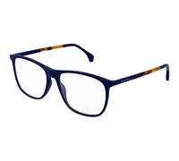 Gucci GG0554O 011 Man Optical frames Acetate Blue Transparent Squared