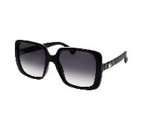 Gucci GG0632S 001 Woman Sunglasses Injected Black Grey Squared Normal Shaded
