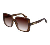 Gucci GG0632S 002 Woman Sunglasses Injected Havana Brown Squared Normal Shaded