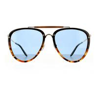 Gucci Aviator Mens Havana Blue Sunglasses - Brown - One Size
