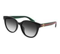 Gucci GG0702SKN 004 Woman Sunglasses Acetate Black Grey Cat Eye Shaded
