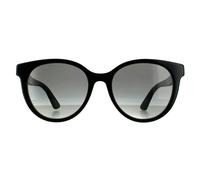 Gucci Women's Round Black Grey Gradient Sunglasses Gucci Black One Size