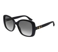 Gucci GG0762S 001 Woman Sunglasses Injected Black Grey Squared Normal Shaded