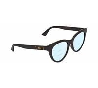 Gucci GG0763S Women's Cat Eye Multi-Focus Blue Light Glasses in Black Gold 53 mm