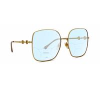 Gucci GG0879S Womens Multi-Focus Blue Light Blocking Glasses in Gold Pearl 61 mm