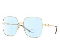 Gucci GG0879S Womens Multi-Focus Blue Light Glasses in Gold Havana Tortoise 61mm