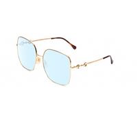 Gucci Unisex Sunglass GG0879S - Frame color: Gold, Lens color: Brown