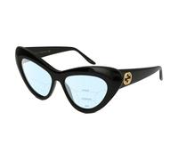 Gucci GG0895S Women Cateye Multi-Focus Blue Light Filter Glasses Black Gold 54mm