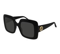 Gucci GG0896S 001 Woman Sunglasses Acetate Black Grey Squared Normal