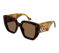 Gucci GG0956S 012 Woman Sunglasses Acetate Havana Brown Squared
