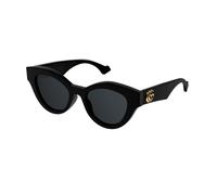 Gucci GG0957S 002 Woman Sunglasses Acetate Black Grey Cat Eye