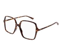 Gucci GG1003O 002 Woman Optical frames Acetate Havana Transparent Squared