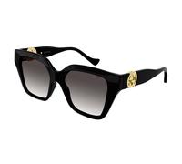 Gucci GG1023S 008 Woman Sunglasses Injected Black Grey Squared Normal Shaded