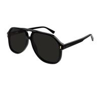 Gucci GG1042S 001 Man Sunglasses Acetate Black Grey Pilot Normal