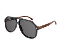 Gucci GG1042S 003 Man Sunglasses Acetate Blue Grey Pilot Normal