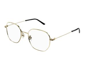 Gucci GG1125OA Asian Fit Men's Glasses, Gold, Size 53