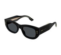 Gucci GG1215S 002 Woman Sunglasses Acetate Black Grey Squared Normal