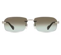 Gucci GG1221S 008 Men's Sunglasses Silver Size 56