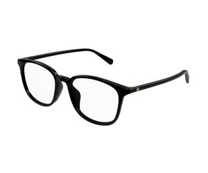 Gucci GG1230OA Asian Fit Men's Glasses, Black, Size 53