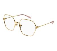 Gucci GG1285O 001 Woman Optical frames Metal Gold Geometric