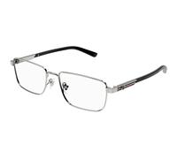 Gucci GG1291O 001 Man Optical frames Metal Ruthenium Squared